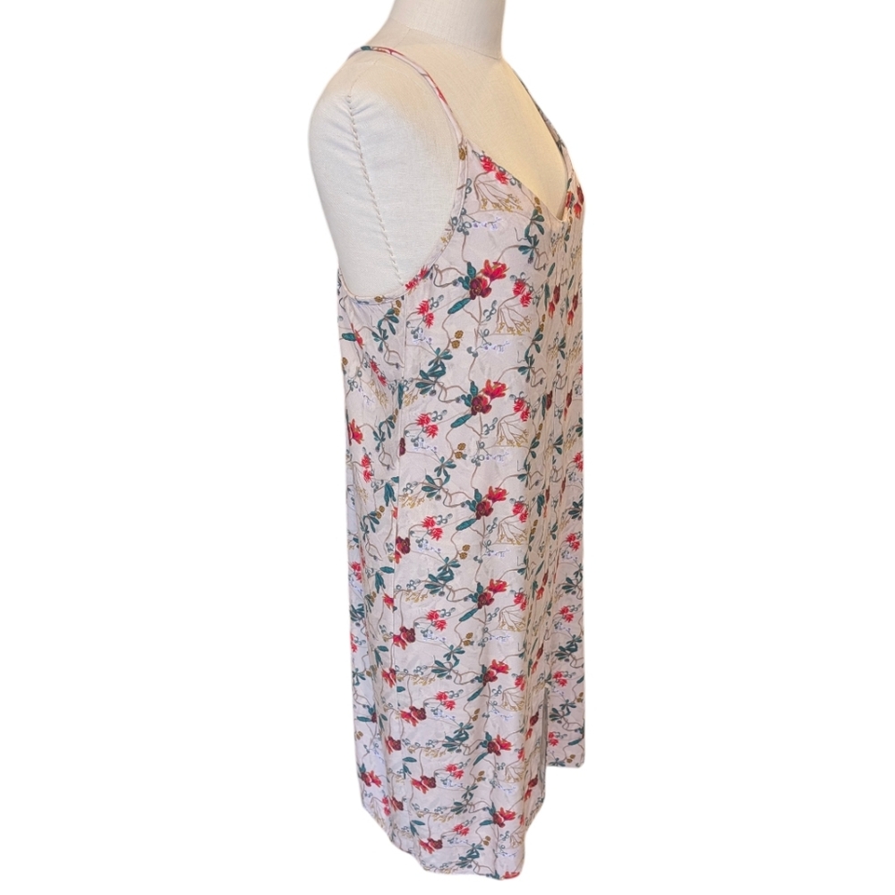 Hanro Viscose Jill Spaghetti strap, floral midaxi dress. Medium.